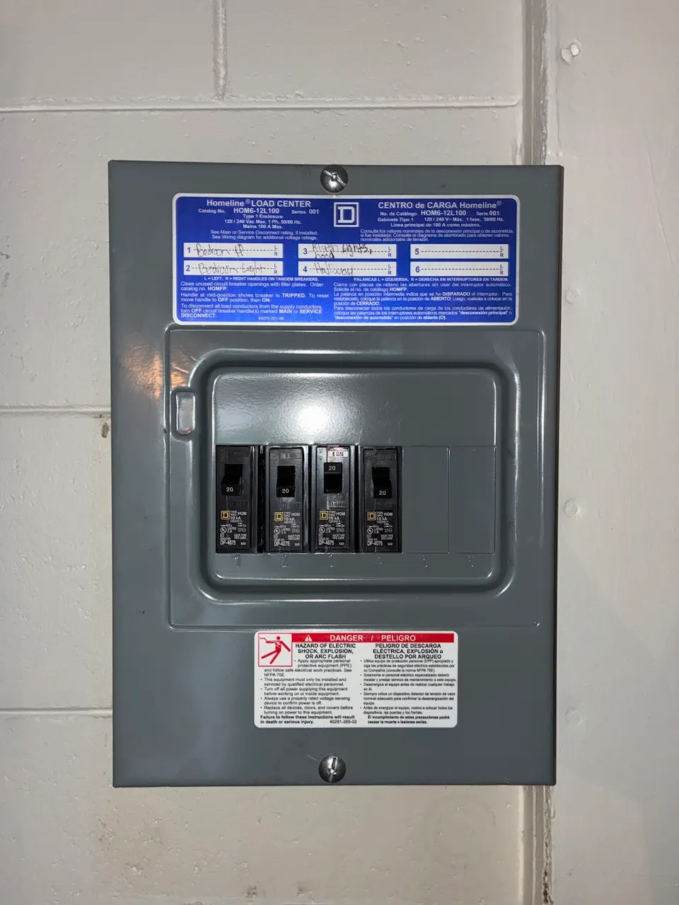 Panel replacement — after photo, In Phaze Electric job 20481