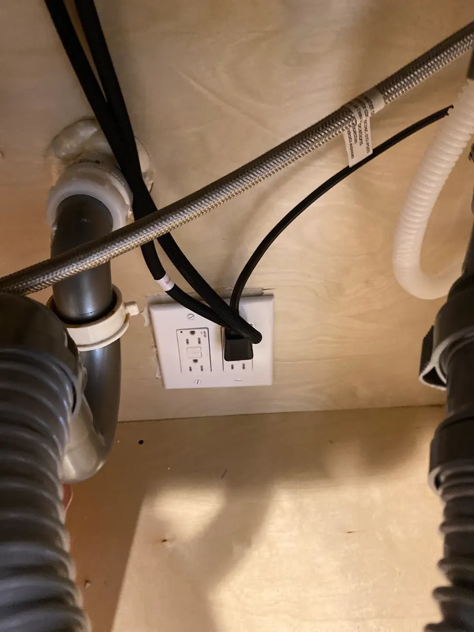 New copper wiring run during a cloth wiring replacement in an older home