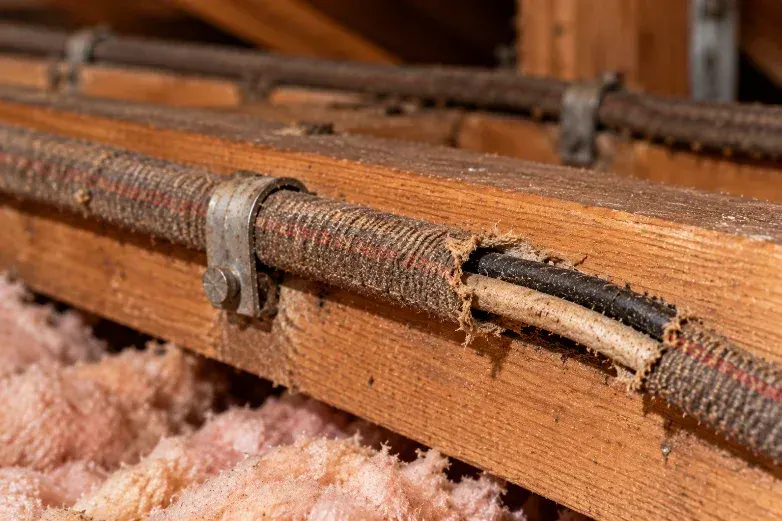 Cloth-sheathed cable