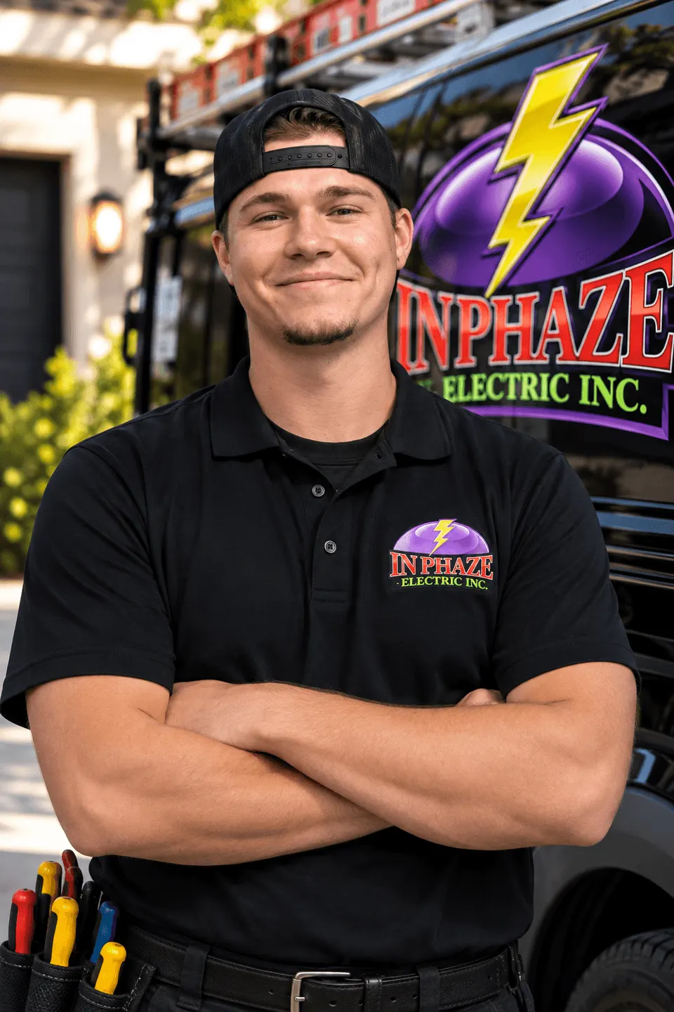 Brandon, service technician and electrician at In Phaze Electric in Orlando, FL