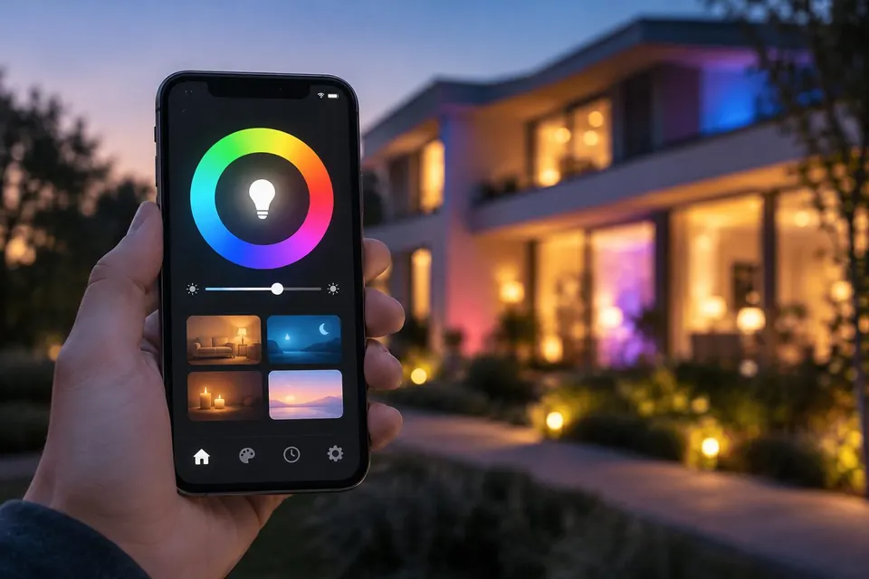 Colors and scenes from your phone (illustration)